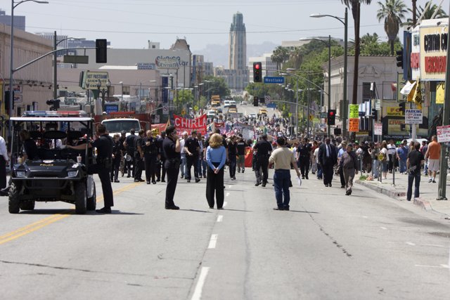 Mayday Rally Marches on City Streets