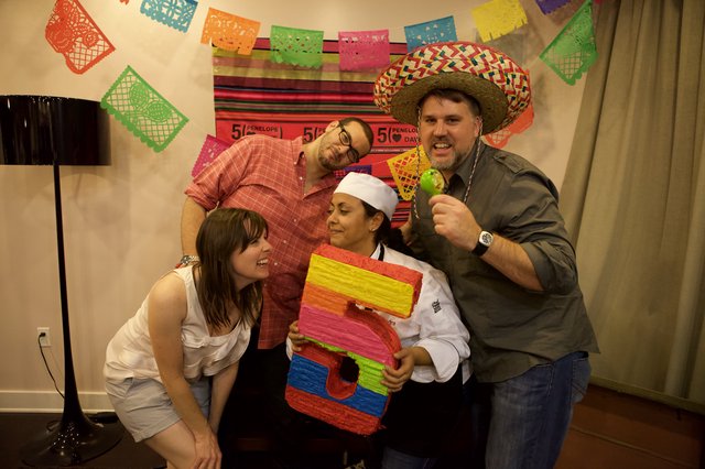 Cinco de Mayo Fiesta Celebration with Colorful Piñata