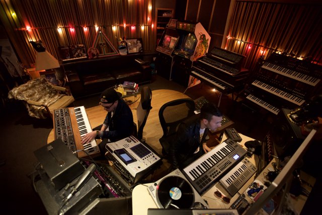 Electronic Music Production in a Recording Studio