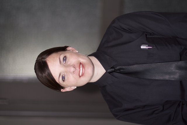 Professional Woman in Black Uniform Portrait 2006