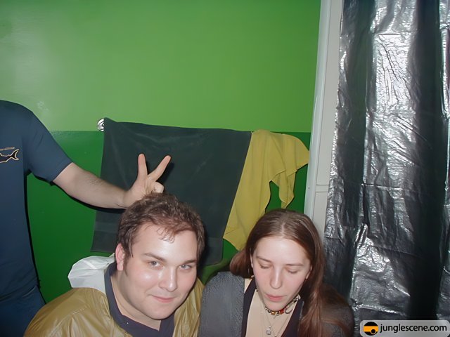 Portrait of Ben and Amy in their Hostel Room