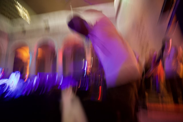 Blurred Gamer at the Nightclub