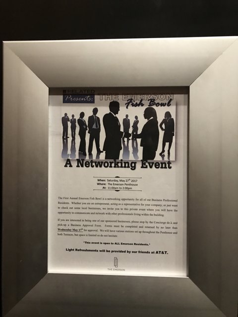 Networking Event Poster in LA
