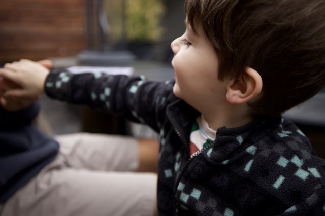 Young Child Engaged in Screen Time at Home