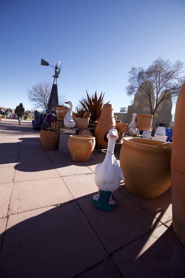 Pottery and Folk Art Display at Southwest Market