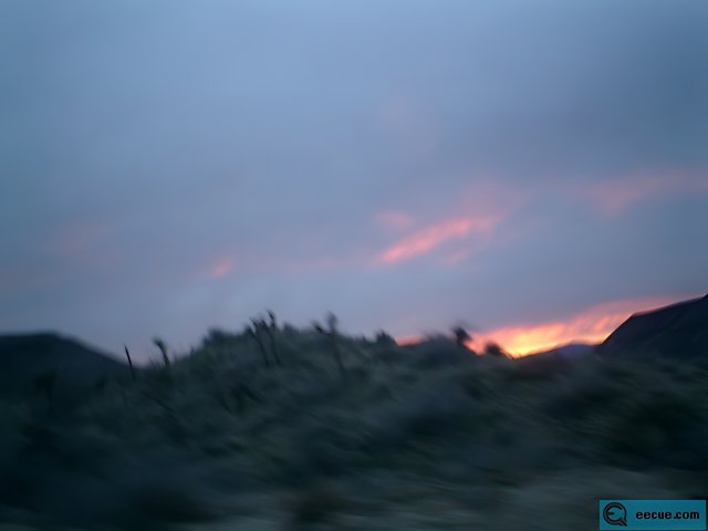 Blurry Sunset Drive