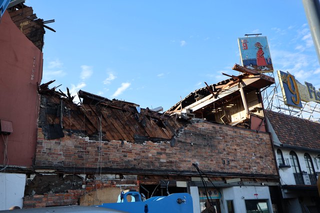 Devastating Fire Damage to Brick Commercial Building