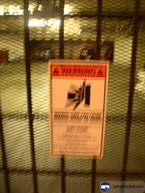 Warning Sign on Metal Gate