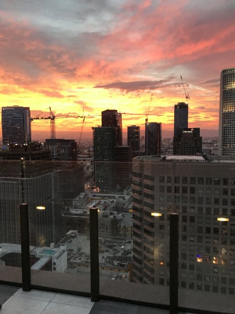 Sunset Symphony over Downtown LA