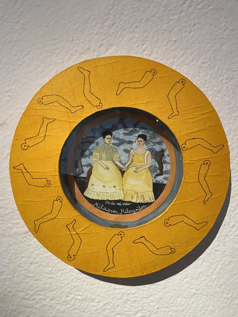 Portrait on a Yellow Plate