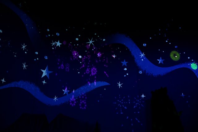 Magical Night Sky at Disneyland