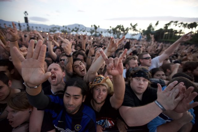 Big Four Festival Crowd Puts Their Hands Up