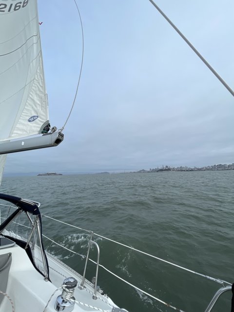 Sailing Away in San Francisco Bay