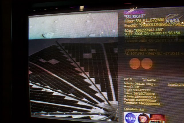 Solar Panel on Computer Screen