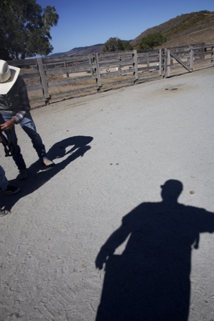 Shadows and Sun Hats at Carmel Valley