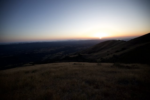 Golden Hour Fades Over Bay Area Valley