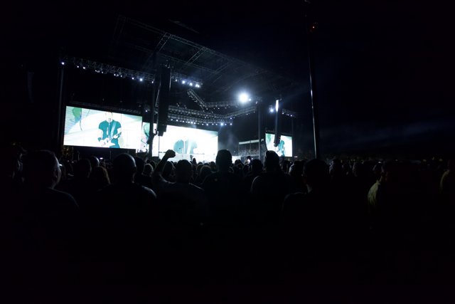 Big Four Festival Concert Crowd at Night Featuring James Hetfield