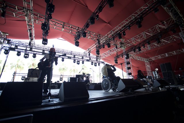 Band Rocks Coachella 2016 Stage under Red Tent