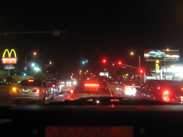 Nighttime Traffic Jam