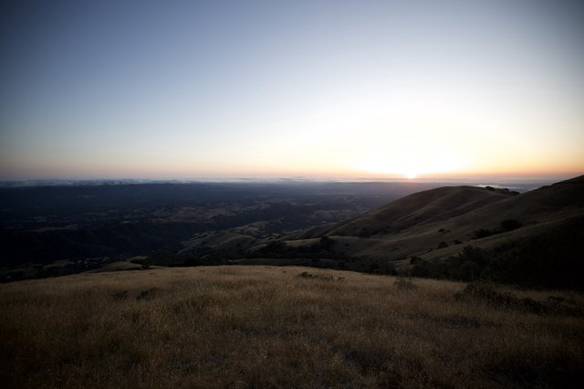 Golden Hills Sunset View from Mount Diablo