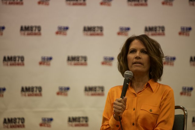 Michele Bachmann Addresses the Crowd