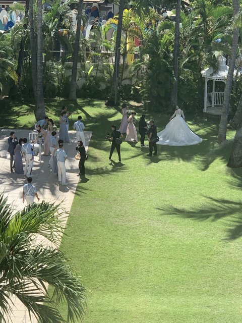 A Beautiful Outdoor Wedding on the Hawaiian Lawn