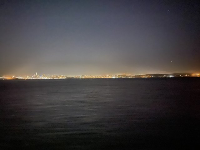 Illuminated Cityscape at San Francisco Bay