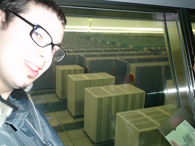 Dave B in Front of the Earth Simulator