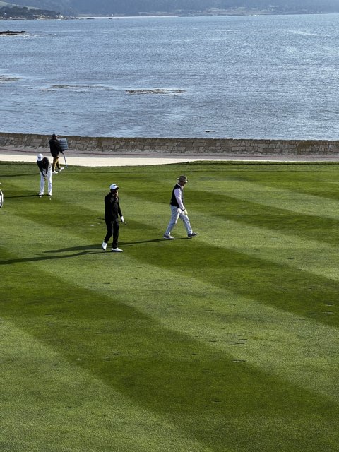 A Day Out on Pebble Beach: Golfing with Friends