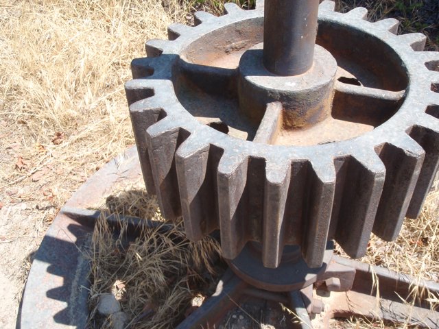 Rusty Gear in Abandoned Field