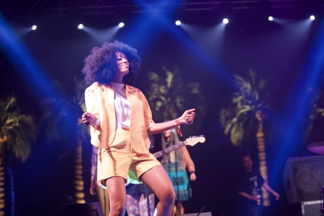 Solange Shines in Yellow