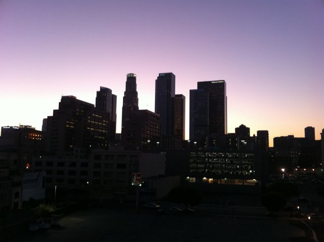 Los Angeles' Metropolis at Sunset