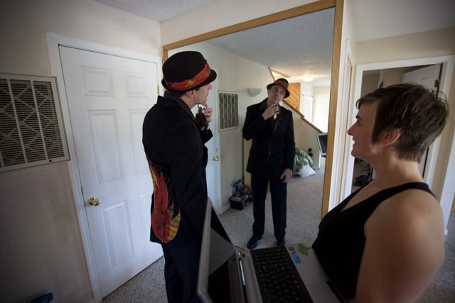 Groom Preparing for the Big Day
