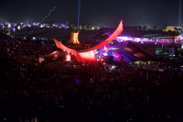 Lights and Energy at Coachella Concert
