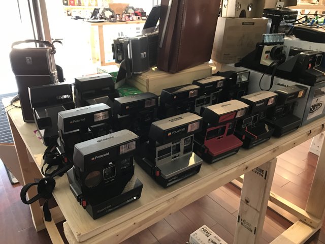 A Table Full of Cameras
