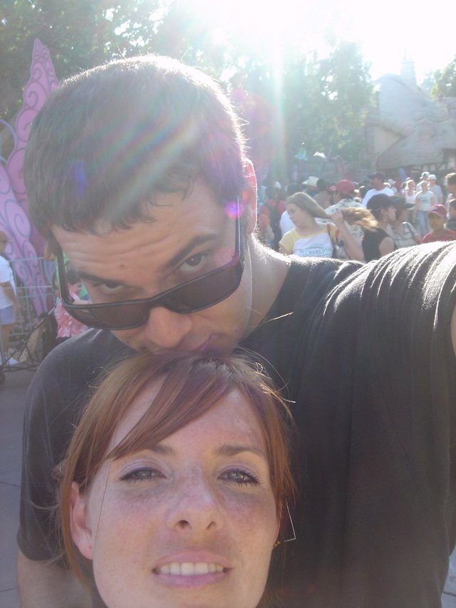 Couple Selfie at Amusement Park Summer 2004