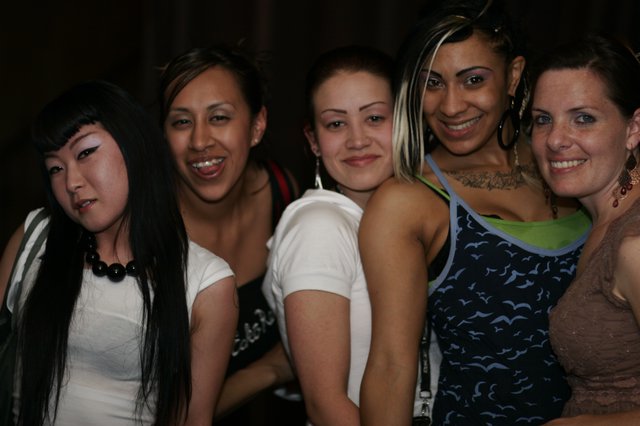 Five Women Celebrating at Respect JS Anniversary Party