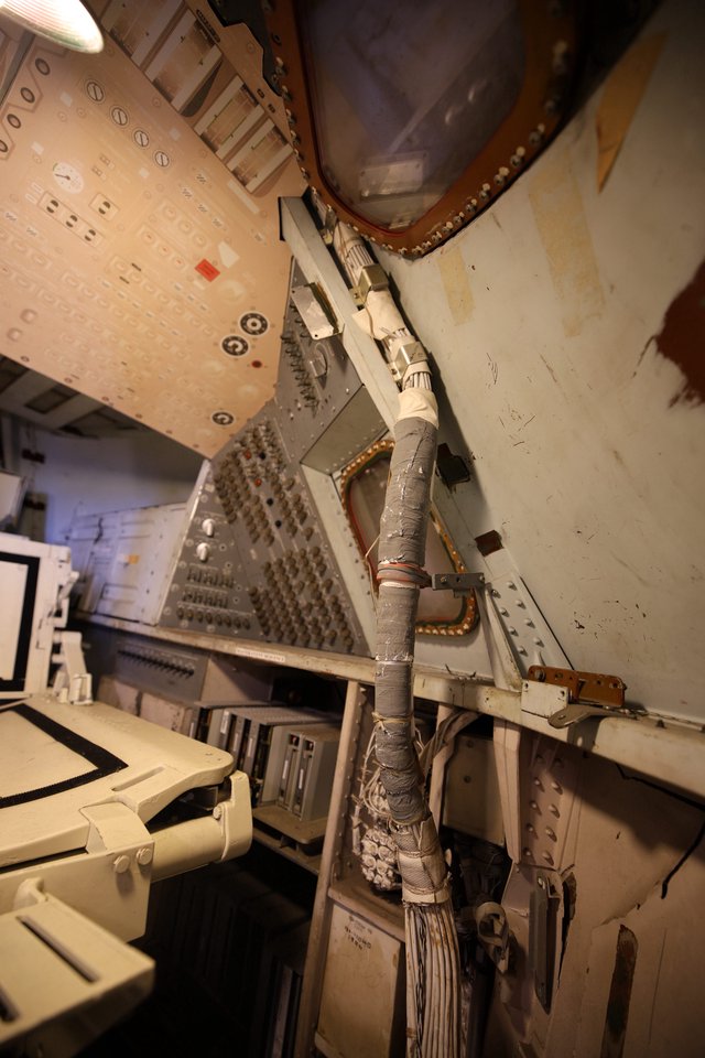 Apollo Command Module Interior Control Panel at USS Hornet