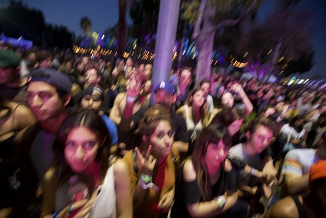 Vibrant Crowd at 2015 FYF Bullock Festival