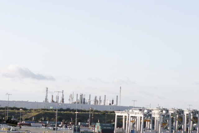 Towering Industrial Refinery