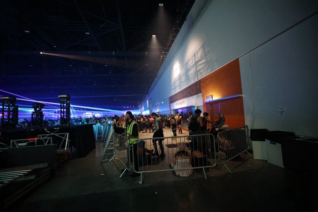 Laser-Lit Dance Floor at Wobbleland 2026 Festival