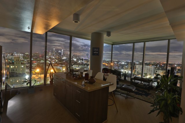 Penthouse View of the Urban Landscape