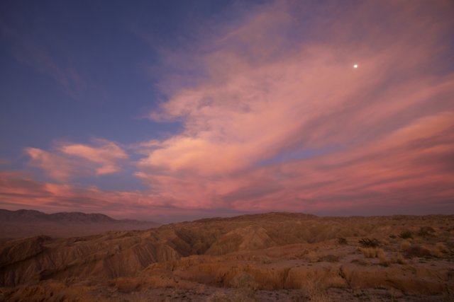 Moonrise Over the Anza-Borrego Desert