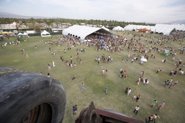Festival Fun with a Giant Tire