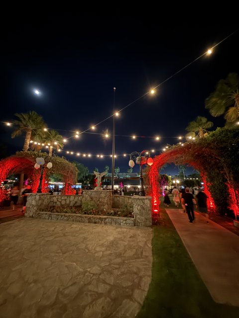 Moonlit Pathway at Empire Polo Club