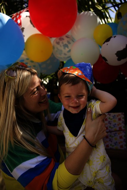 Wesley's Balloon-Filled First Birthday Celebration
