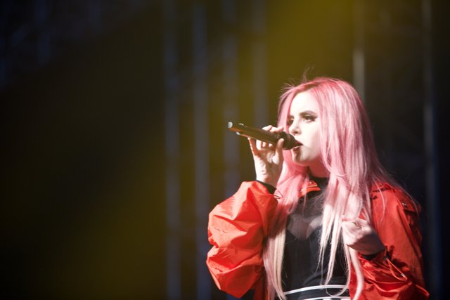 Pink-Haired Performer