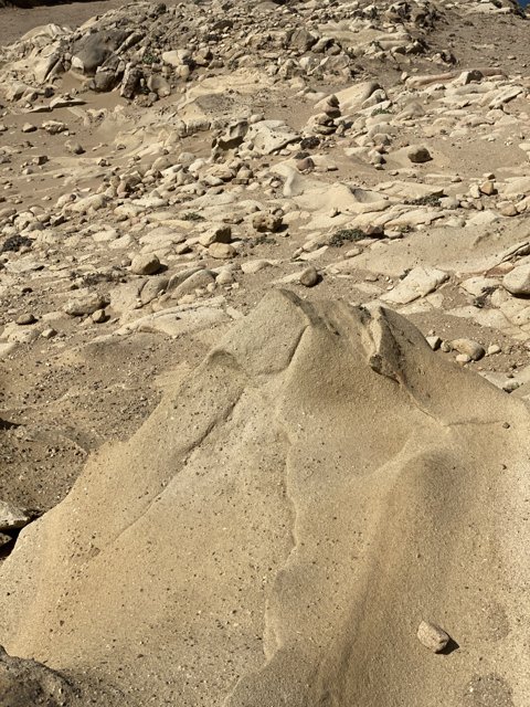 Majestic Rock Formation in Jenner Desert