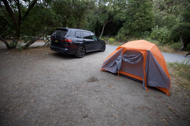 Luxury SUV Camping Weekend at Wooded Campsite