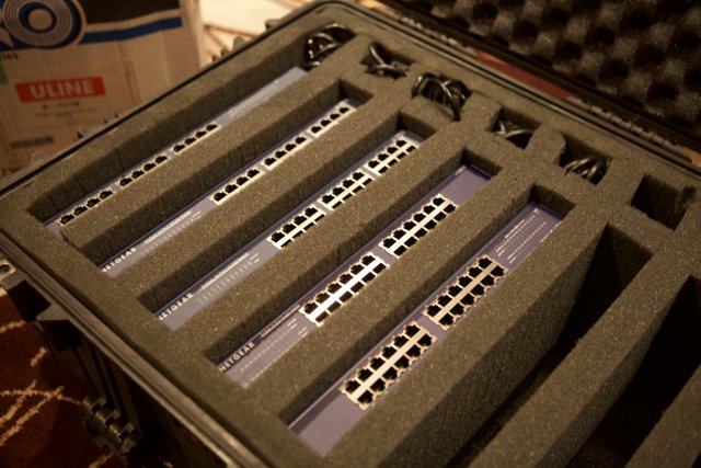 A Case Full of Electronic Components